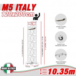 Trabattello M5 ITALY (Altezza lavoro 10,35 metri)