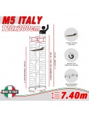 Trabattello M5 ITALY (Altezza lavoro 7,40 metri)