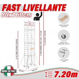 Trabattello FAST livellante (Altezza lavoro 7,20 metri)