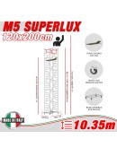 Trabattello M5 SUPERLUX (Altezza lavoro 10,35 metri)